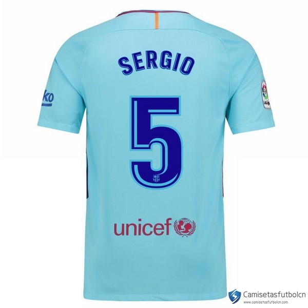 Camiseta Barcelona Segunda equipo Sergio 2017-18